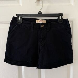 Hollister Dark Navy Chino Shorts W25